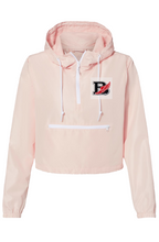 Bwing logo & label Lightweight Pullover Crop Windbreaker