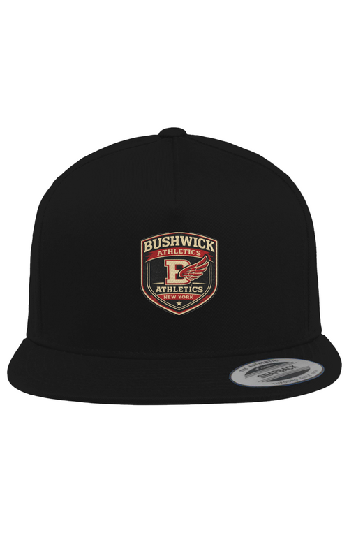 Bushwick 5-Panel Cotton Twill Snapback Cap