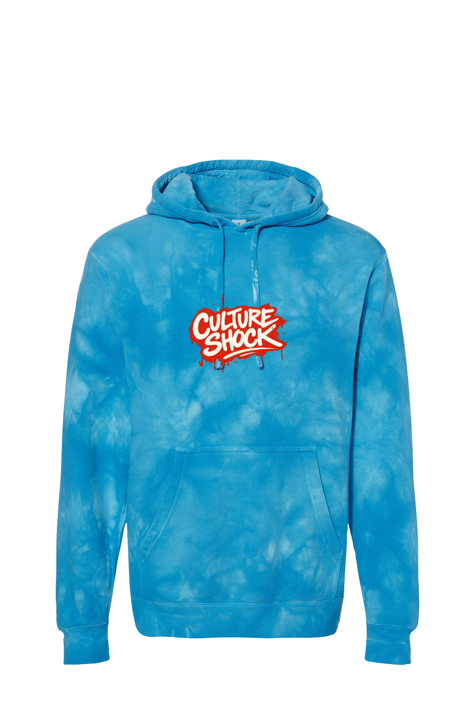 Tie Dye Aqua Blue Hoodie