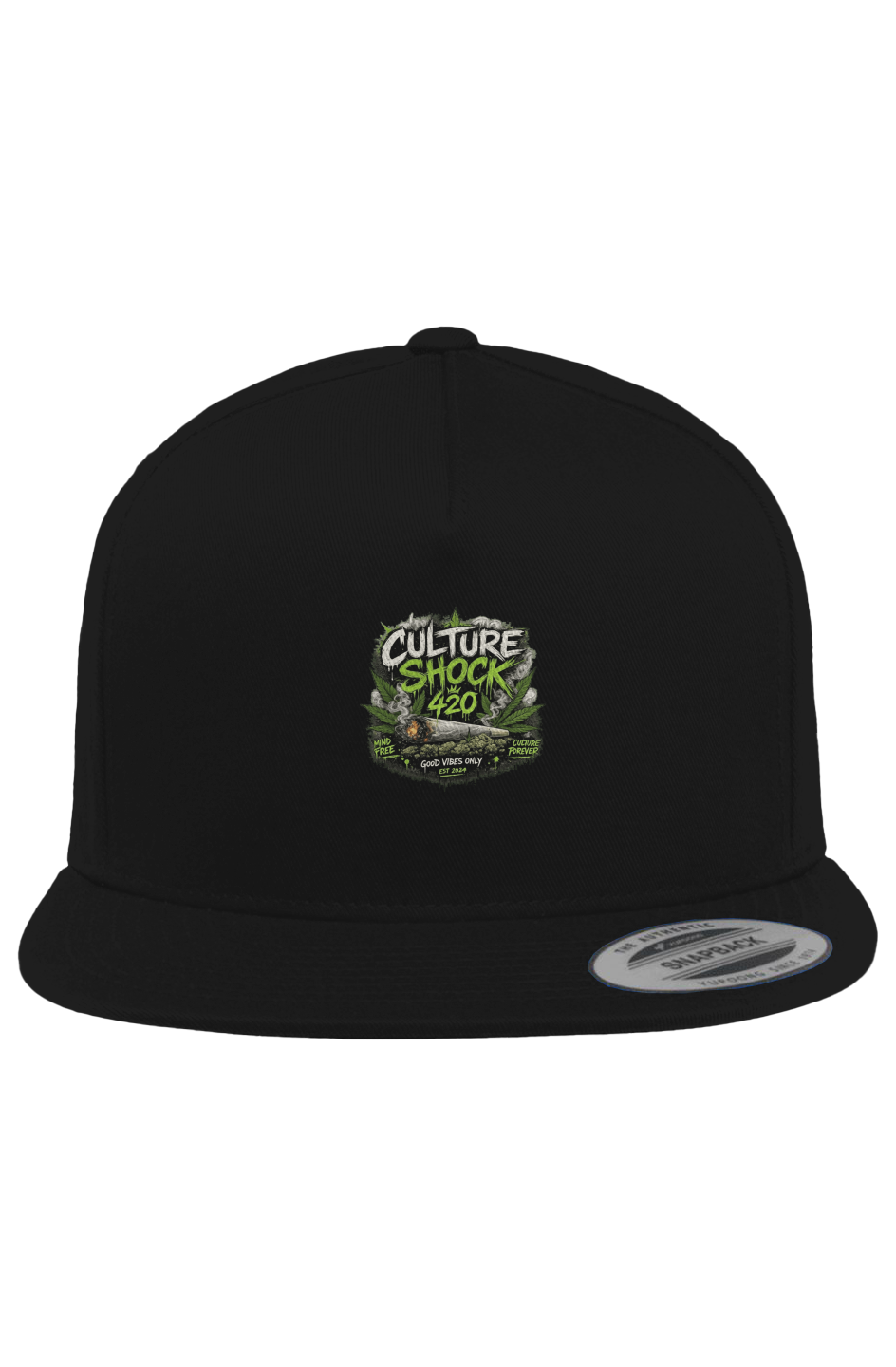 Culture shock 420 5-Panel Cotton Twill Snapback Cap