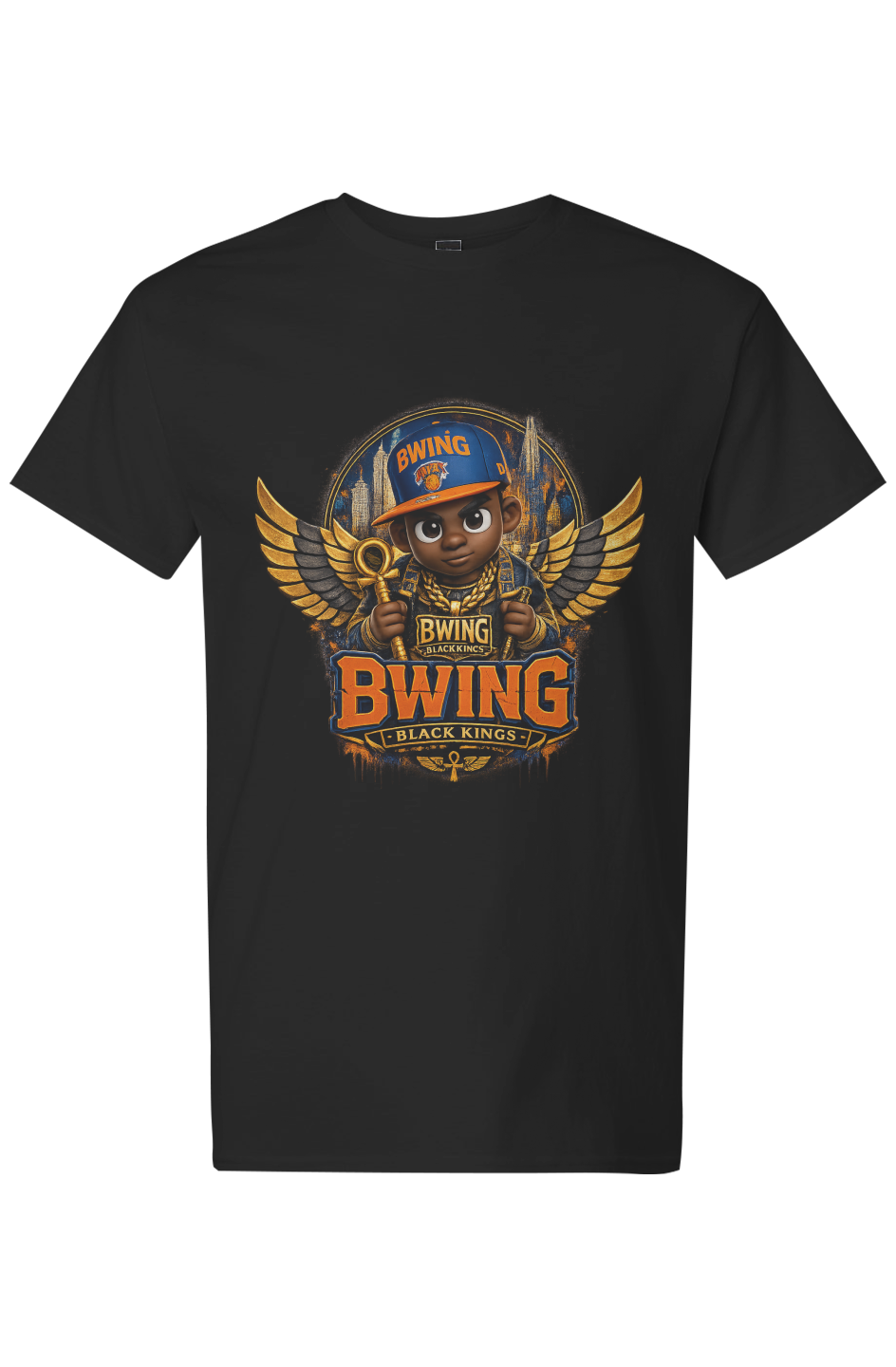 Bwing Black Kings Ny Cotton T-Shirt