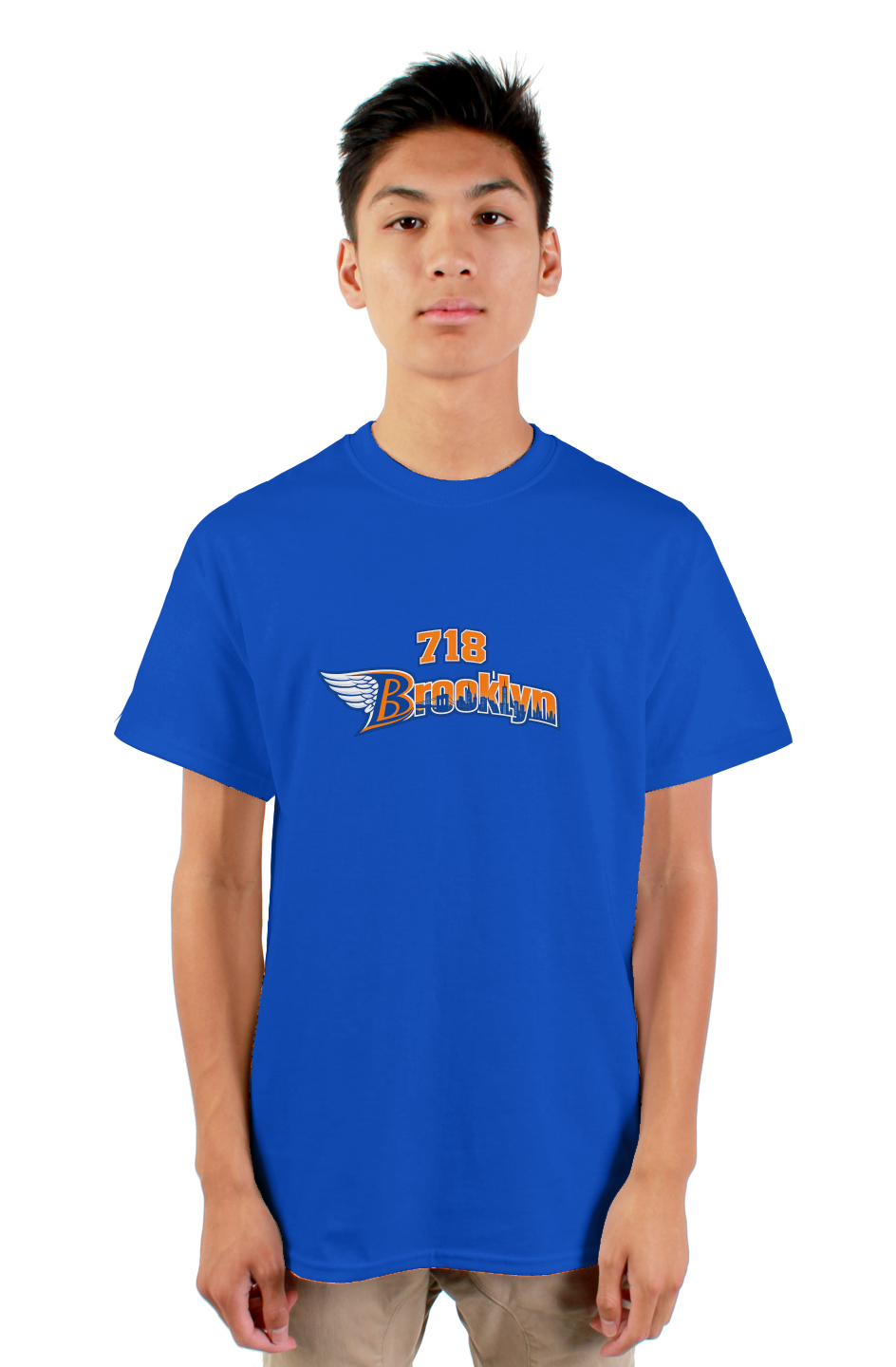 Bwing 718 Brooklyn Knicks inspired gildan mens tsh