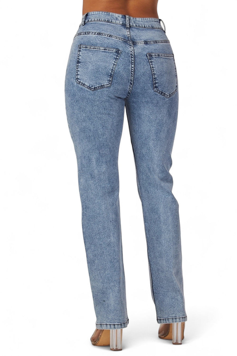 Emmiebree Letter Patch Denim Jean Pants